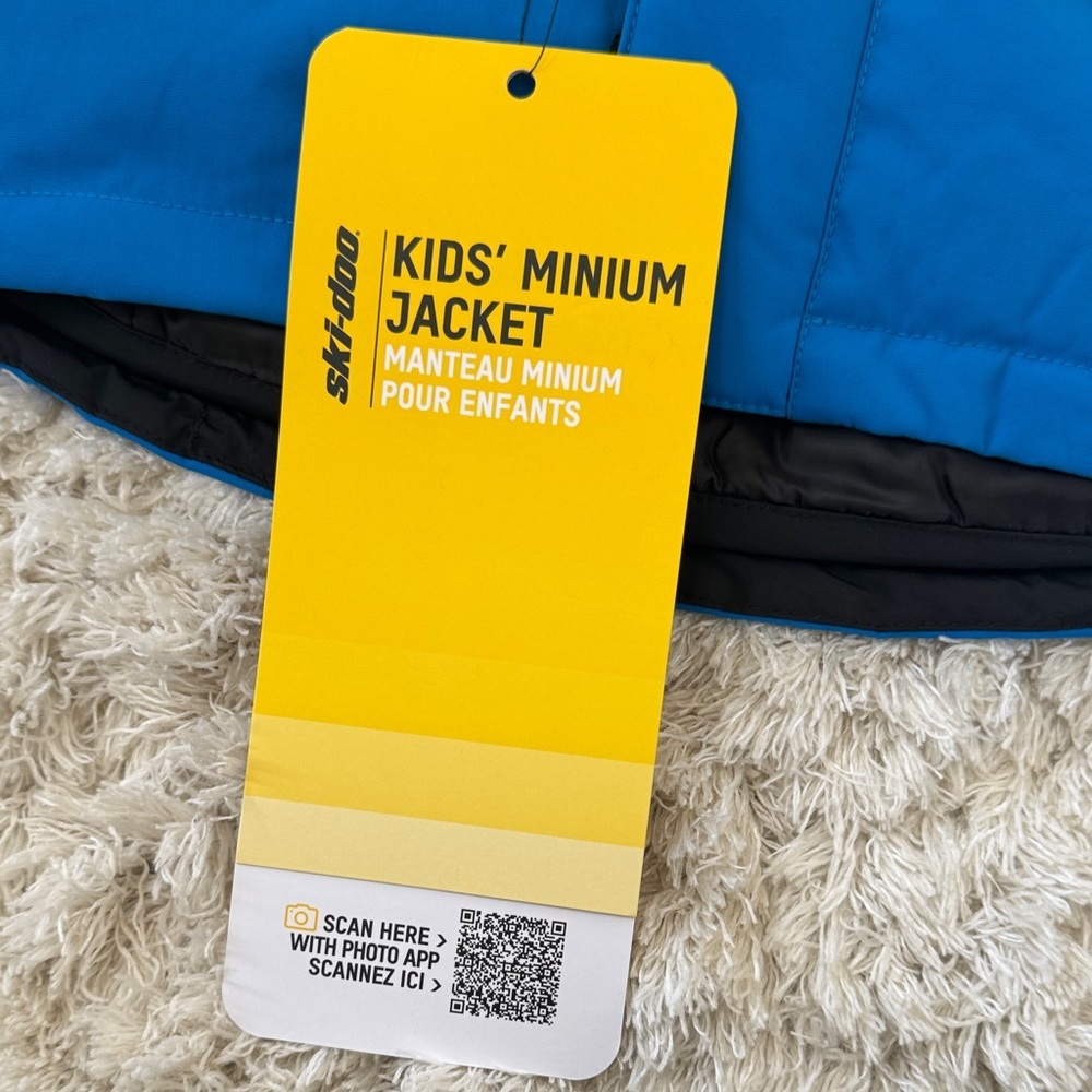 Ski-Doo Kids Blue and Black Puffer Jacket NWT -3T - Picture 3 of 7